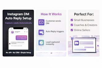 set up instagram dm auto reply to capture leads automatically