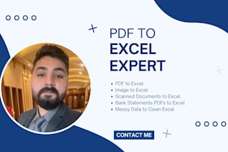 convert PDF or scanned docs or images to excel, CSV or google sheets