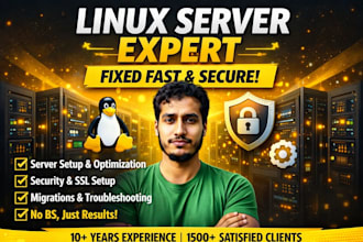 setup or fix any linux vps server and deployment