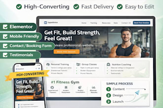 design a high converting 1 page wordpress landing page with elementor