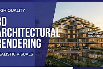 create realistic 3d architectural renderings and isometric views