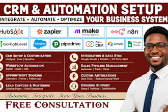 hubspot zapier make n8n ghl salesforce pipedrive zoho CRM airtable google sheet
