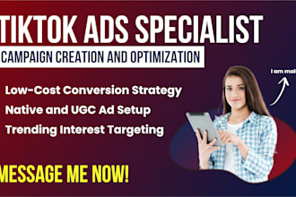 be your creative strategist and tiktok ad creator