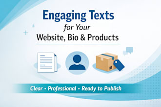 clear and engaging text writing for your needs