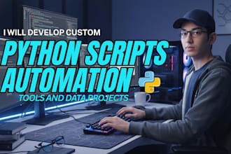 develop custom python scripts, automation tools, and data projects