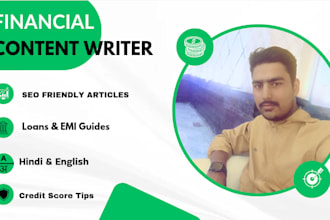 write professional hindi finance articles and loan app guide