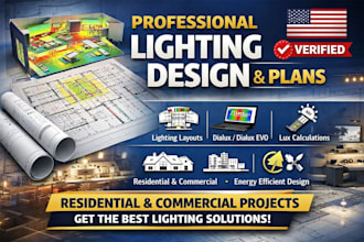 design lighting layouts and lighting plans for residential, commercial project