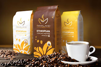 build coffee dropshipping store with roastify branding and custom label design