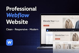 design a professional webflow website