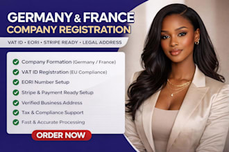 register company in germany, france with vat id, stripe approval address