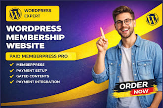 build paid membership wordpress subscription website,memberpress paywell site