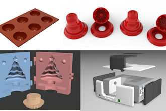 3d printable silicone mold design for chocolate, resin, soap stl, clay cuters