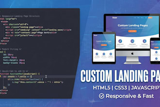 do a professional landing page using HTML
