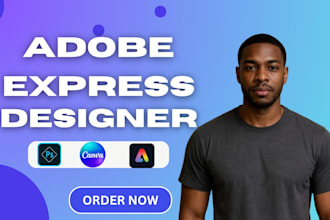do creative graphic designs with adobe photoshop, illustration and adobe express