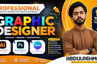 be professional graphic designer and branding redesigner