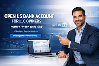 open US bank account for llc owners mercury wise stripe