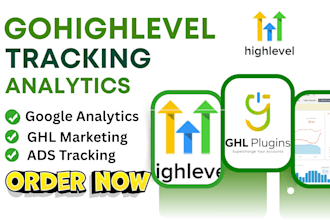setup gohighlevel analytics ga4 ecommerce ROI tracking meta ghl marketing pixel