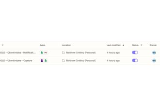set up client intake and follow up automation