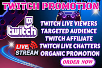 do kick and twitch channel promotion twitch
