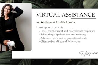 be your virtual assistant for wellness and health brands