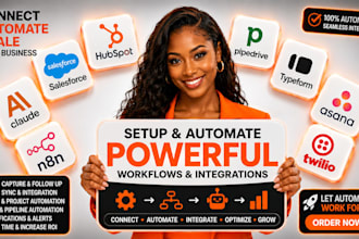 setup salesforce hubspot pipedrive typeform asana  twilio claude n8n automation