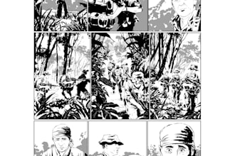 draw custom comic pages and short comics