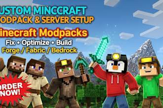 create custom minecraft modpack with quests, mods, and full server setup