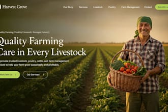 design livestock farm website poultry cattle website farm management website