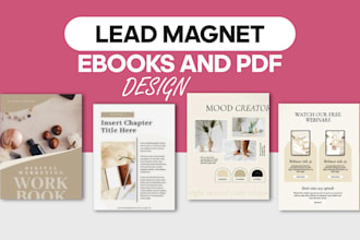 design a professional canva ebook, workbook or lead magnet