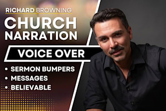 record a christian voice over, sermon bumper, or church worship message