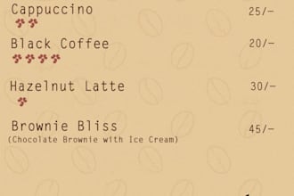 make menus for your cafe or restaurent