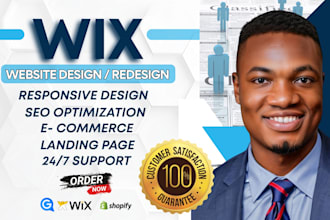 wix website design, redesign wix website, wix SEO optimization