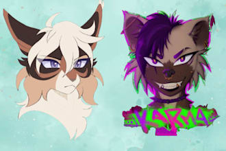 furry profile picture furry icon furry pfp anthro oc fursona fur headshot avatar