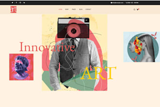 design shopify art gallery store wall art print on demand website