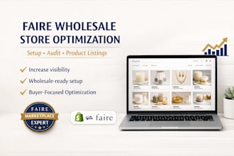 setup and optimize your faire wholesale store to boost sales