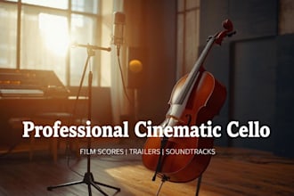record professional cinematic cello for trailers and film scores