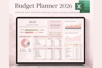 create a custom excel spreadsheet template or budget planner