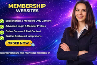 build paywall membership wordpress website for digital entrepreneurs,educators