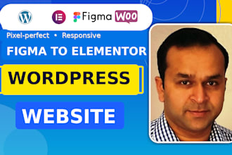 convert your figma design to a wordpress website using elementor