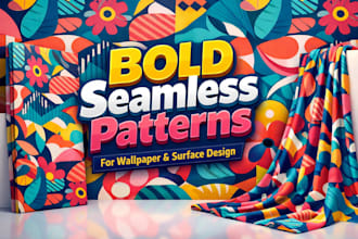 create seamless patterns for wallpaper and surface design