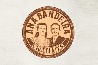 design bean bar chocolate logo