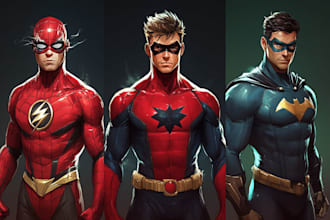 superhero character for comics