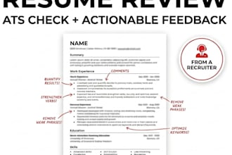 review your resume with ats check and actionable recruiter feedback