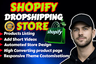 design or develop shopify dropshipping  store, theme redesign, optimize store