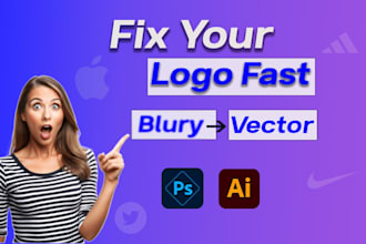 fix, redesign or improve your logo professionally