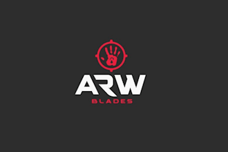 design building high quality knife retail sales company logo
