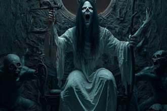 draw horror or fantasy monster or creature for you