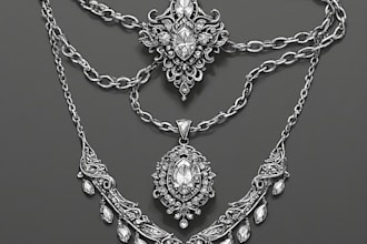 do a jewelry design, illustration or a sketch of jewelry