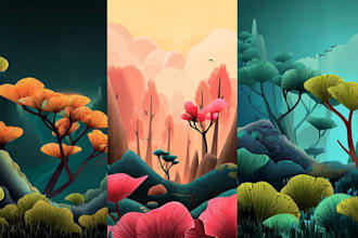 create background design and illustrations