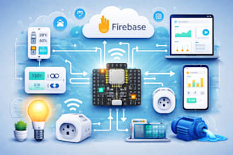 connect esp32 to firebase for iot monitoring and control using arduino id